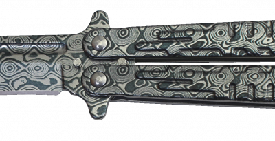 ΣΟΥΓΙΑΣ Albainox damascus balisong knife.Bl 10.1