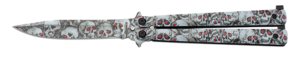 ΣΟΥΓΙΑΣ Albainox Albainox steel balisong. 3D Skulls