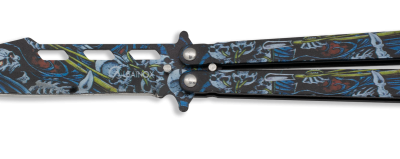 ΣΟΥΓΙΑΣ ALBAINOX, BT, colours 3D Skull balisong, 02222