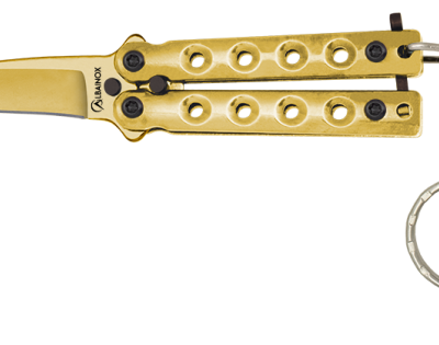 ΣΟΥΓΙΑΣ ALBAINOX, BT, Key-ring balisong. Gold, 4 cm, 02248