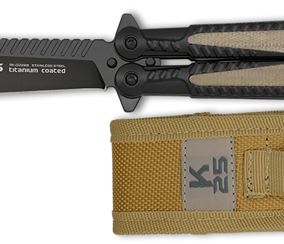ΣΟΥΓΙΑΣ K25, BT, mikarta insertion balisong, 02258