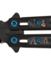 Σουγιάς TOKISU balisong. Bright black steel, 02259