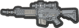 Barbaric Gun Patch, 10.2x3.8 cm, Βέλκρο