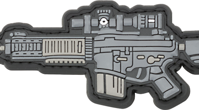 Barbaric Gun Patch, 10.2x3.8 cm, Βέλκρο
