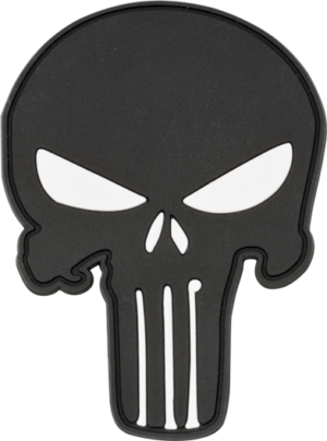 Barbaric Skull Patch, 6.6x9cm, Βέλκρο