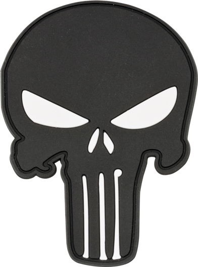 Barbaric Skull Patch, 6.6x9cm, Βέλκρο