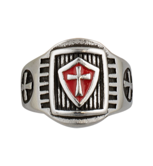 Δαχτυλίδι Templar shield ring. Size O22