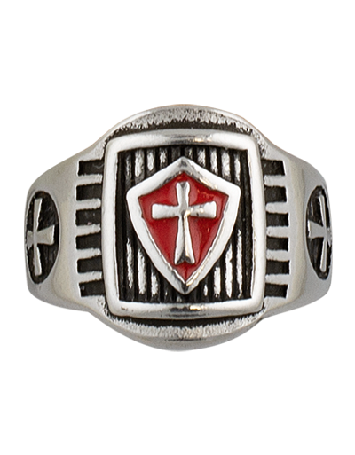 Δαχτυλίδι Templar shield ring. Size O22