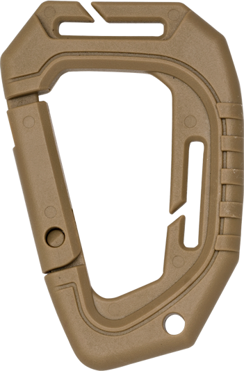 Κρίκος Carabiner Albainox συνθετικός Coyote