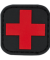 Barbaric RED-BLACK CROSS Patch, Βέλκρο, 16261