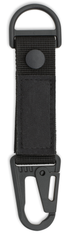 ΜΠΡΕΛΟΚ Albainox Black nylon key-ring with snap hook