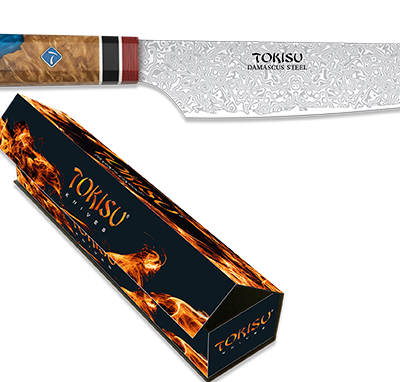 ΜΑΧΑΙΡΙ ΚΟΥΖΙΝΑΣ TOKISU, SMALL GYUTO knife.Damascus blade 19.5cmm