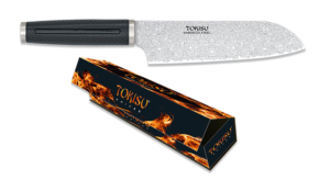 ΜΑΧΑΙΡΙ ΚΟΥΖΙΝΑΣ TOKISU, SANTOKU TOKISU knife.Damascus blade 18