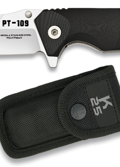 ΣΟΥΓΙΑΣ K25, Pocket knife K10 PT-109 balck 9 cm, 18234