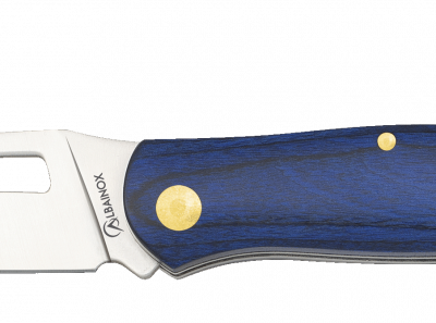 Σουγιάς Albainox pocket knife. Blue pakkawood