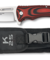 ΣΟΥΓΙΑΣ K25, CNC/G10 penknife. Black-red. Bl 9.80cm, 18867