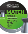 Pellets JSB MATCH DIABOLO Light Weight, 4.51mm, 0,500gr