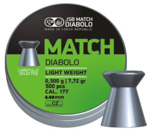 Pellets JSB MATCH DIABOLO Light Weight, 4.49mm, 0,500gr