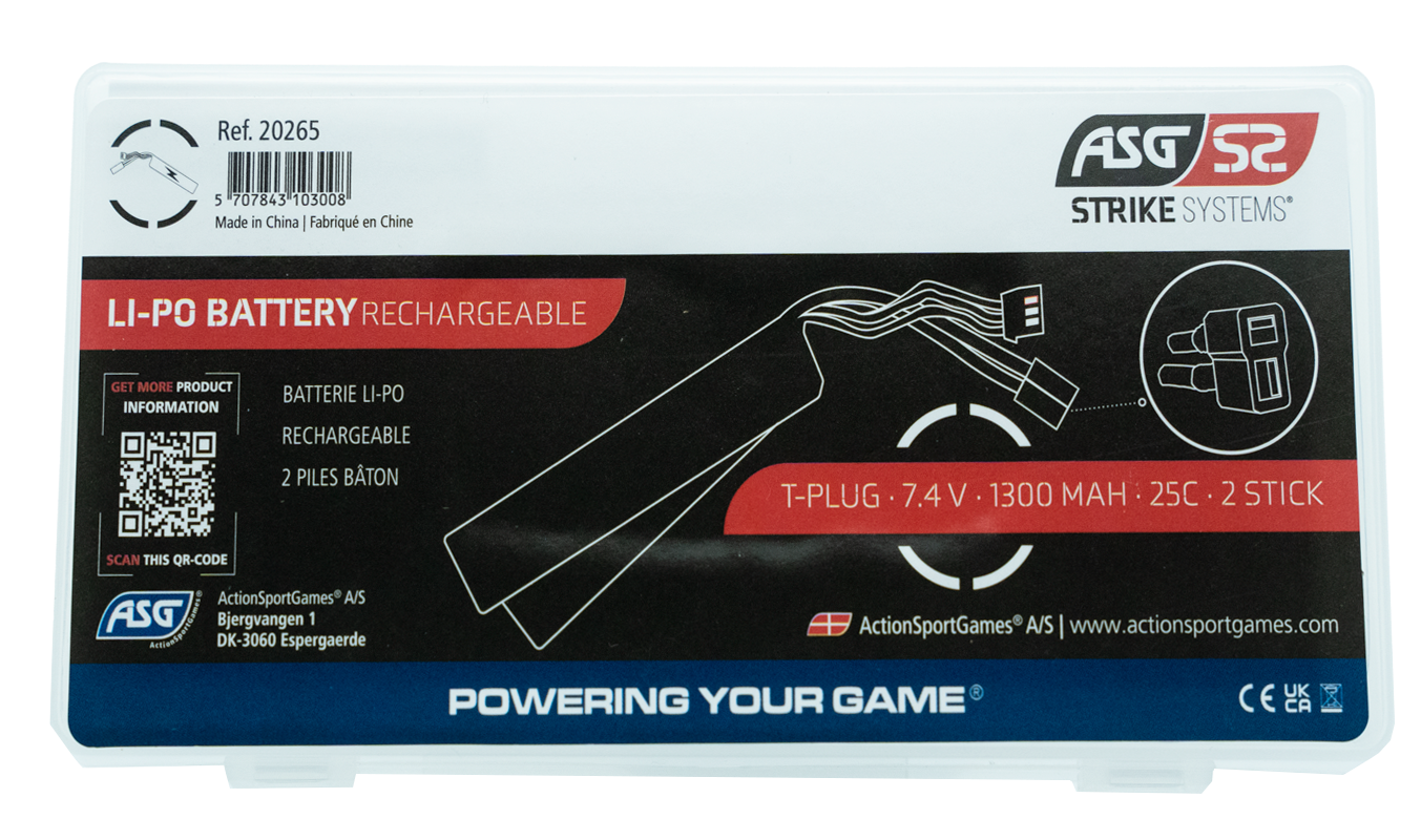 ΜΠΑΤΑΡΙΑ ΕΠΑΝΑΦ.SOFT 7.4v Li-Po Battery 1300 mAh, 25C, 2 stick – πρόσθετη εικόνα 1