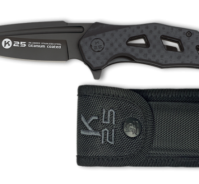 Σουγιάς K25 tactical penknife. Carbon fiber efft, 25002