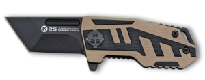 ΣΟΥΓΙΑΣ K25, G10 black-coyote tactical penknife, 25005