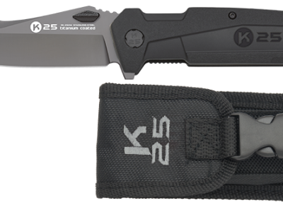 Σουγιάς K25 rubber pocket knife. Titanium coated, 25241