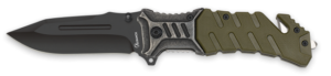 ΣΟΥΓΙΑΣ ALBAINOX,Tactical pocket knife. Seel/Green ABS, 25312