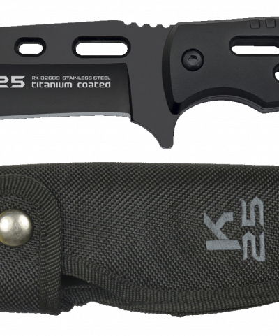 ΜΑΧΑΙΡΙ K25, black knife. Blade: 13.2 cm, 32609