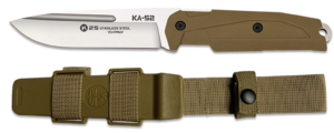 ΜΑΧΑΙΡΙ K25 KA-52 knife. Coyote rubber handle, 11.50cm, 32687