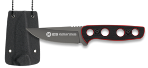 ΜΑΧΑΙΡΙ K25 G10 knife. Red-black. 13.50cm, 32690