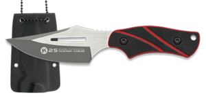 ΜΑΧΑΙΡΙ K25 G10 knife. Red-black. 13.5 cm. Kydex, 32691