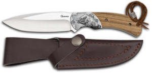 ΜΑΧΑΙΡΙ Albainox wooden huting knife. Wild boar, 32751