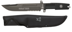 ΜΑΧΑΙΡΙ K25 tactical knife. Rubber handle. Bl.19cm, 32755