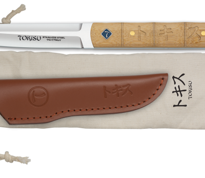 ΜΑΧΑΙΡΙ TOKISU bamboo knife. Leather sheath, 32810