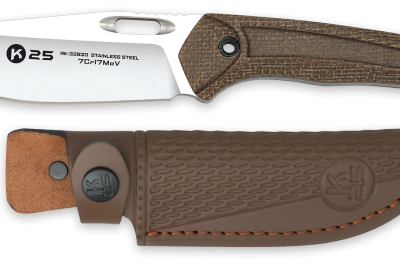 ΜΑΧΑΙΡΙ K25 caramel micarta knife. Blade 11 cm, 32820