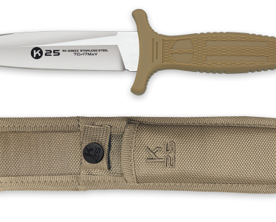 ΜΑΧΑΙΡΙ K25 TAN boot knife. CNC. Sheath, 32822