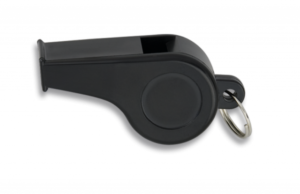 ΣΦΥΡΙΧΤΡΑ ΠΛΑΣΤΙΚΗ Black whistle. With ring. 6 cm, 33030
