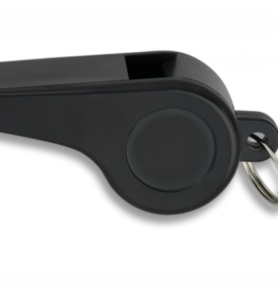 ΣΦΥΡΙΧΤΡΑ ΠΛΑΣΤΙΚΗ Black whistle. With ring. 6 cm, 33030
