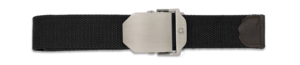Ζώνη επιχειρησιακή 135cm x 3.9cm, Μεταλλική Πόρπη, BLACK