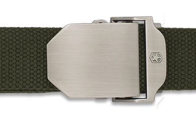 Ζώνη επιχειρησιακή 135cm x 3.9cm, Μεταλλική Πόρπη, GREEN, 33883