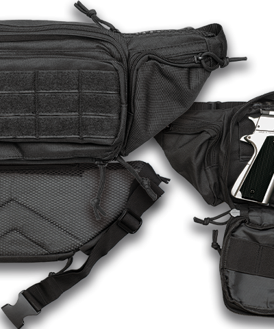 Τσαντάκι Multifunction BARBARIC, fanny pack for gun. Black, 34984