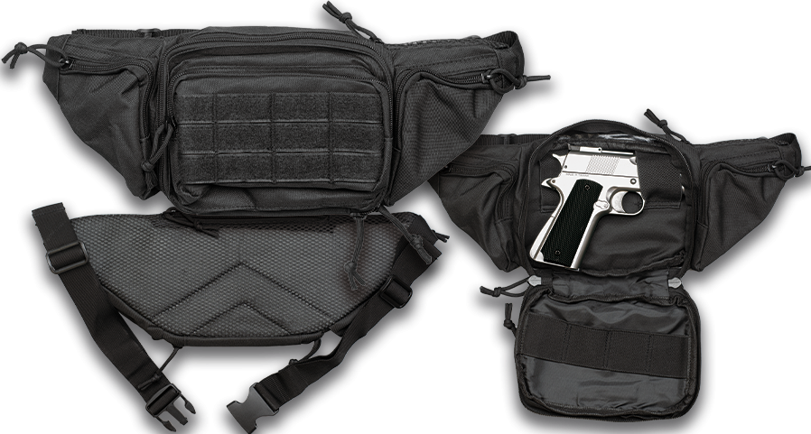 Τσαντάκι Multifunction BARBARIC, fanny pack for gun. Black, 34984