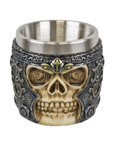ΠΟΤΗΡΙ ΔΙΑΚΟΣΜΗΤΙΚΟ TOLE10 Decoration skull shot glass. 6 cm – πρόσθετη εικόνα 1