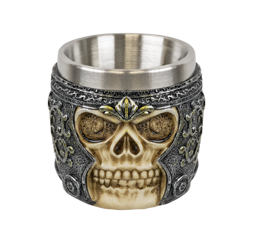 ΠΟΤΗΡΙ ΔΙΑΚΟΣΜΗΤΙΚΟ TOLE10 Decoration skull shot glass. 6 cm – πρόσθετη εικόνα 1