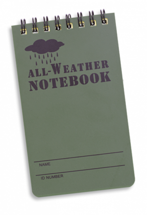 Waterproof notebook 12.1 * 7.6.