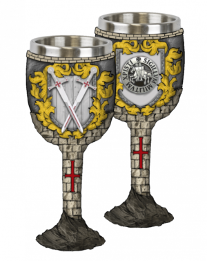 ΠΟΤΗΡΙ ΔΙΑΚΟΣΜΗΤΙΚΟ TOLE10 Templar castle resin goblet, 39384