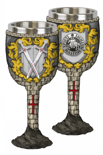 ΠΟΤΗΡΙ ΔΙΑΚΟΣΜΗΤΙΚΟ TOLE10 Templar castle resin goblet, 39384