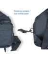 Τσαντάκι ώμου Barbaric black sling bag pour gun