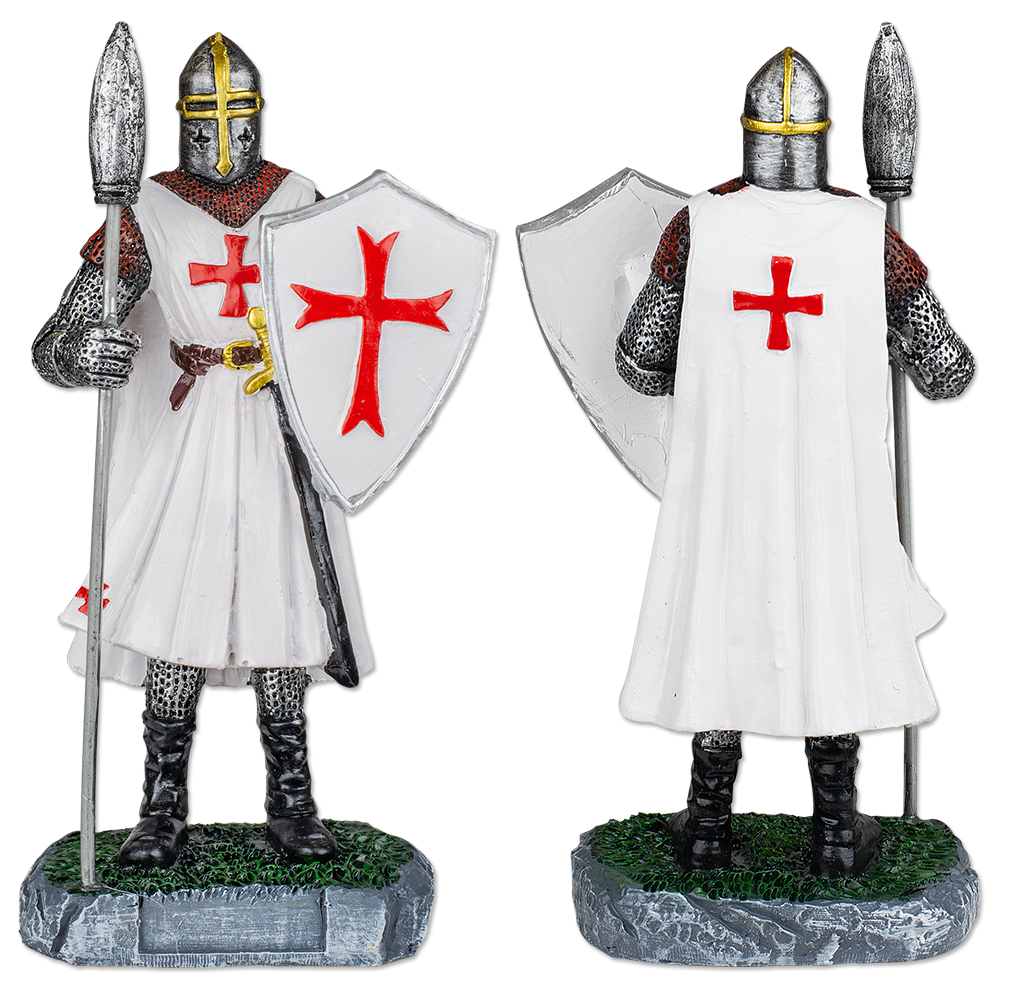 ΦΙΓΟΥΡΑ ΔΙΑΚΟΣΜΗΤΙΚΗ TOLE10 Resin white Templar with spear &