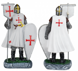 ΦΙΓΟΥΡΑ ΔΙΑΚΟΣΜΗΤΙΚΟ TOLE10 Shield-Flag resin white Templar. 12